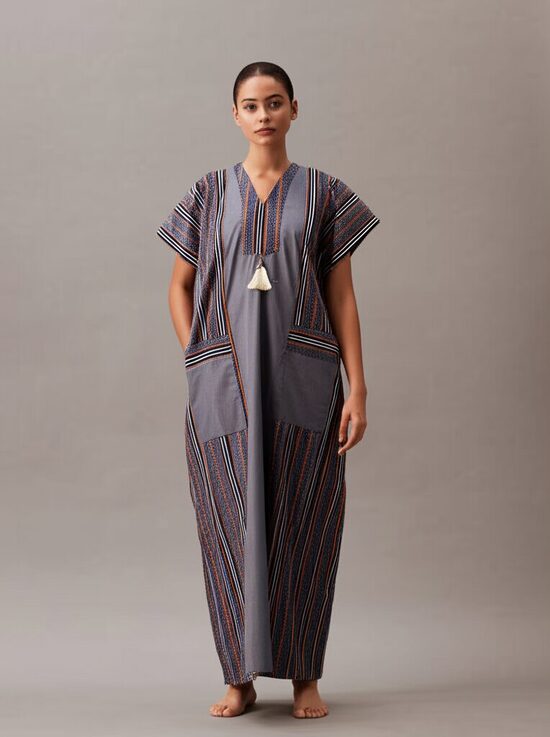 Longue Robe Silver en Coton